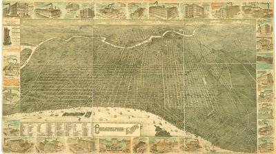 Philadelphia im Jahr 1886 von William, and McFetridge, John Burk